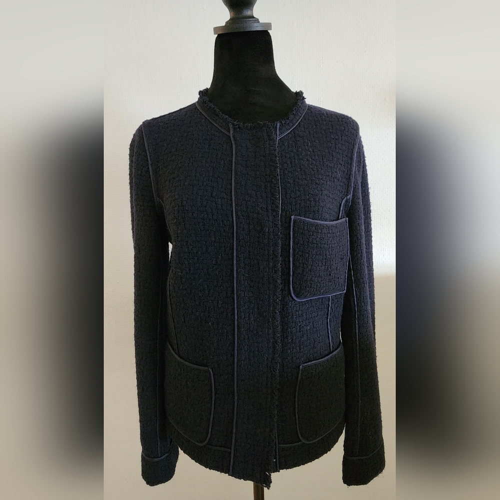 Vince Black Textured Blazer